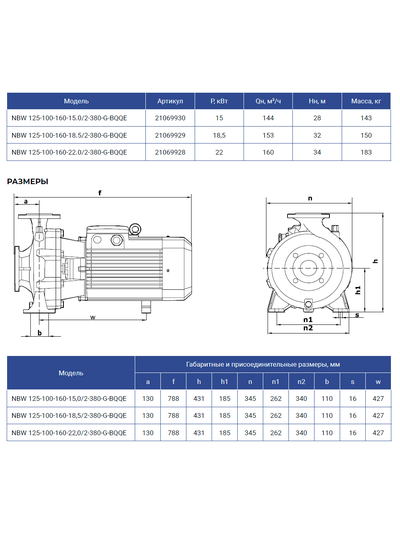 NBW 125-100-160-22/2-G