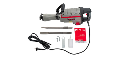 Отбойный молоток P.I.T. GSH65-C5 в кейсе, 50 Дж, 1800 Вт, 1850 уд/мин, HEX 30мм, От сети 220В