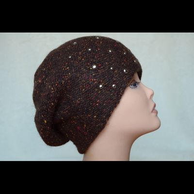 Коричневый берет с пчелами Vizio Италия 5866