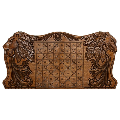 Нарды резные "Кремль и Символы Власти" от мастера Артура Мирзояна