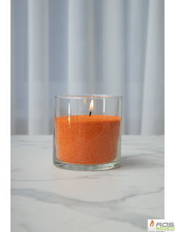 Насыпная свеча "Цилиндр 10 см", оранжевая "Оранжевый"
