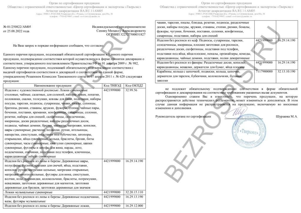 Отказное письмо