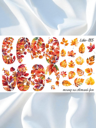 Слайдер-дизайн для ногтей LIKE-185