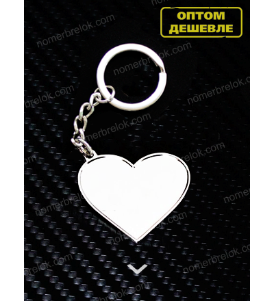 ЗАГОТОВКА С БОРТИКАМИ, «СЕРДЦЕ» СЕРЕБРО (стандартное крепление)