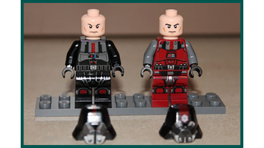 Минифигурки Воинов СИТХОВ Старой Республики ― Их лица отличаются друг от друга (LEGO # 75001).