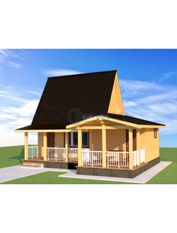 Б-22 ГАБАРИТНЫЕ РАЗМЕРЫ: (8Х7М) 2 ЭТАЖА, ОБЩАЯ ПЛОЩАДЬ: 60М²