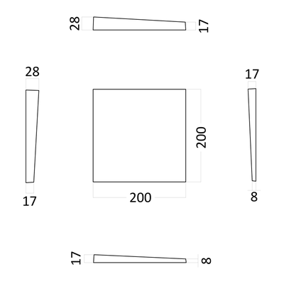 Гипсовая панель KVADRO-gamma артикул E-0002