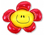 Шар (14&#039;&#039;/36 см) Мини-фигура, Солнечная улыбка, Красный, 1 шт.