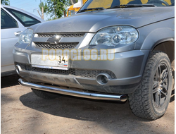 Защита переднего бампера d60 для Chevrolet Niva 2010-