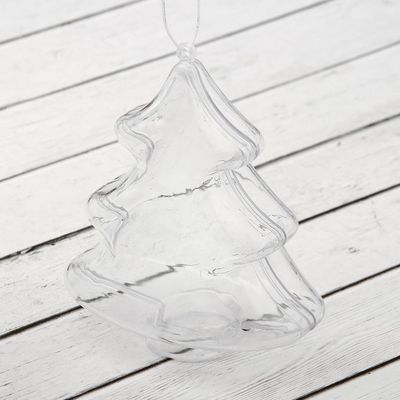 Заготовка — подвеска, раздельные части «Ёлочка», размер собранной: 4.3×8.8×10 см