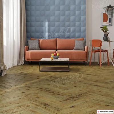 Ламинат Norland Herringbone Elegant Strong Дуб Скай LF304-14 34 класс толщина 12 мм с фаской 1.32 м2