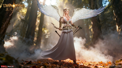 ПРЕДЗАКАЗ - Светлая эльфийка-ангел - Коллекционная фигурка 1/6 Dawn Angel (White) (PL2025-233A) - TBLeague ?ЦЕНА: 25700 РУБ.?