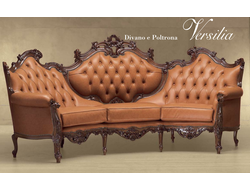 ИТАЛЬЯНСКИЙ  ДИВАН В ДЕРЕВЯННОМ КАРКАСЕ VERSILIA 614/K - ФАБРИКА MORELLO GIANPAOLO