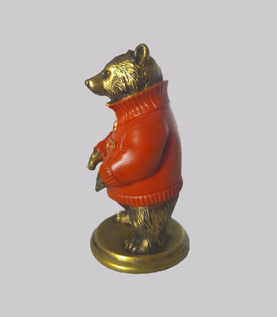 Фигурка медведя в свитере СССР