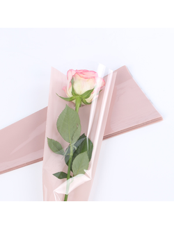 Пакет-конус для цветов S Пудровый 12*4*45см, упак. 10шт