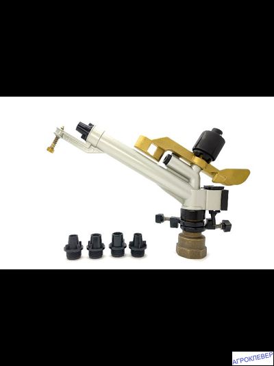 Металлический спринклер - пушка внут 1,5" 2,0-6,0бар радиус 16-29м, расход 5,1-24,8 м3/ч, набор из 4