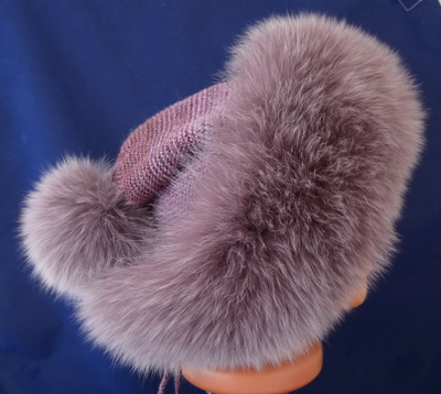 Женская дизайнерская шапка от итальянского дизайнера модных шапок Vizio