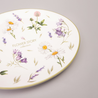 Блюдо овальное "Цветочная история" 31,5*25,5*3