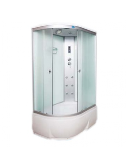 Душевая кабина Водный Мир ВМ-886Е L/R, Комфорт, задние стекла белые, передние стекла матовые, 120x80x215 см.