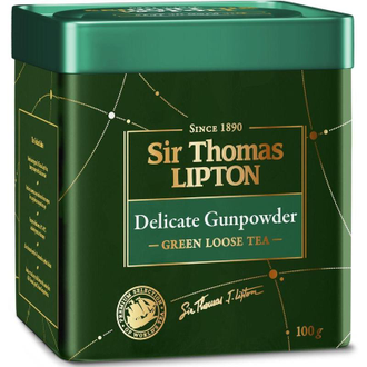 Чай Lipton Sir Thomas Delicate Gunpowder зеленый 100 г