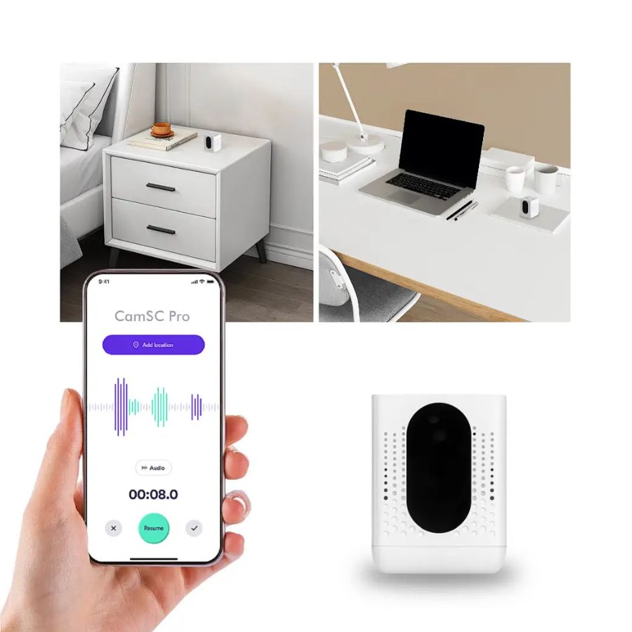DE/AR07 Wi-Fi аудио диктофон в корпусе очистителя воздуха, встроенный регистратор, доступ с мобильно
