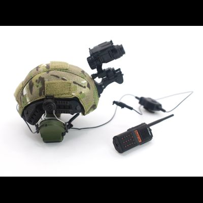 Шлем Fast с ПНВ, радиостанцией и наушниками (26050S) - Easy&amp;Simple