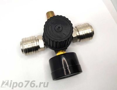 Редуктор для компрессора манометр два быстросъема