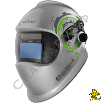 Маска сварщика &quot;Хамелеон&quot; Optrel e684 4/5-13DIN обзор 100x50мм серебристая