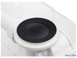 Слив-перелив п/автомат VEGA 60см, черный глянцевый V55R 60BG