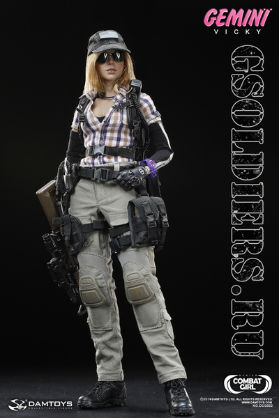 Боевая близняшка Vicky - Коллекционная фигурка 1/6 COMBAT GIRL series Gemini Vicky  (DCG002) - DAMTo