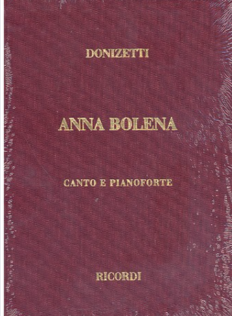 Donizetti, Gaetano Anna Bolena Klavierauszug (it) gebunden