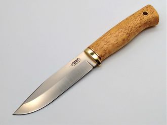 Нож Юкон сталь D2 карельская береза