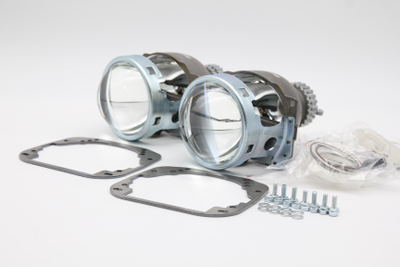 Комплект Koito Q5 D2 H4 с рамками для замены штатных ксеноновых линз автомобиля Nissan Murano Z51 (2009 - н. в. )