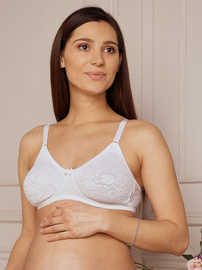 Белый бюстгальтер дородовой 4438