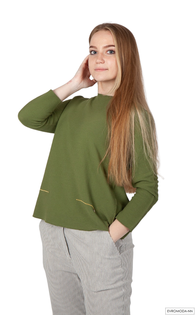 Пуловер женский с круглым вырезом Linea Cinque 03/33676 р. S (Акция)