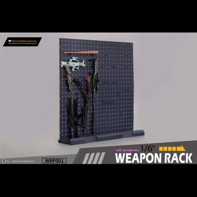 Стойка под оружие 1/6 и 1/12 (серая) - КОЛЛЕКЦИОННАЯ ДИОРАМА 1/6 Weapon Racks SET (WRP001) - ASMUS TOYS