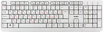 Комплект клавиатура и мышь Sven KB-S330C (белый)
