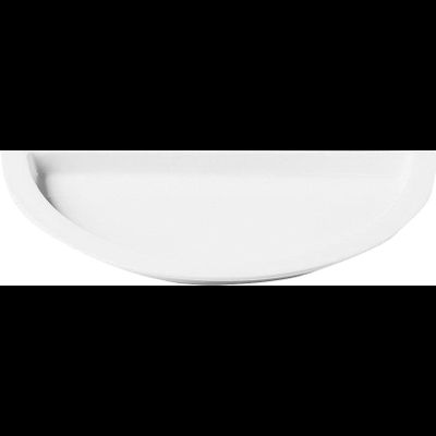 Гастроемкость фарфоровая полукруглая 360/180/70 мм, цвет белый