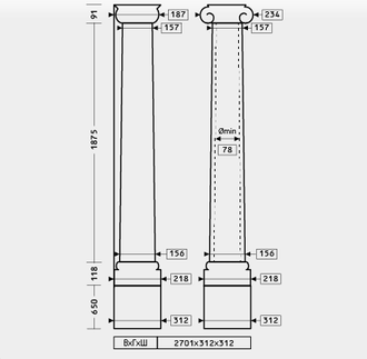 Колонна 1.30.201 - d156мм