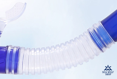 Трубка для дайвинга Primo с клапаном, синяя