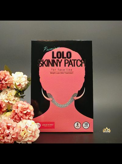 LOLOSKINNY Пластыри для сжигания жира на подбородке и уменьшения объёмов в нижней части лица 40шт.