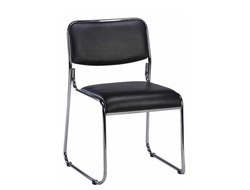 Стул Everprof Fix Chrome Экокожа Черный