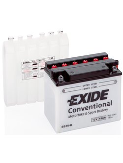 АККУМУЛЯТОР EXIDE Conventional EB16-B L+ 19AH 190А (EN)