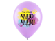 Воздушные шары с гелием "С днем рождения! комплименты для детей" 30см