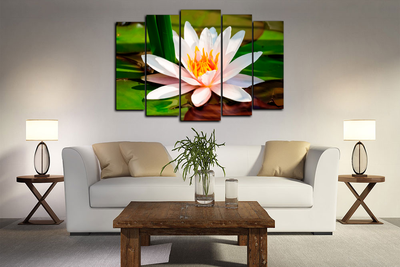 Модульная картина "Водная лилия"