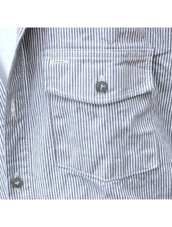 Рубашка Prison Blues® HICKORY WORK SHIRT [Пуговицы/Длинный рукав]