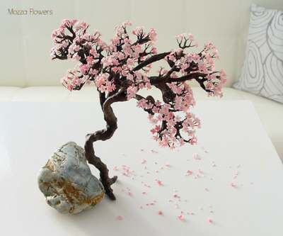 Бонсай Сакура из полимерной глины.