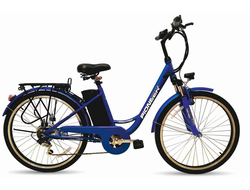 Pioneer Fantasy 26" (6 скоростей, диск. тормоза, 250W, 10А) (синий)