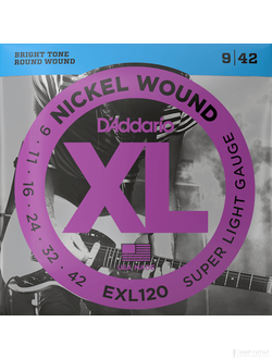 D`Addario EXL120 Nickel Wound (9-42)