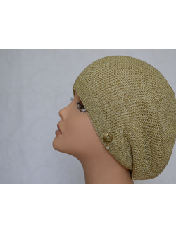 Светло - желтый берет весна - лето - осень Италия Vizio SA 7 B